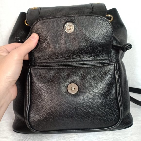 Vintage Style MCM Drawstring leather backpack - Picture 13 of 14